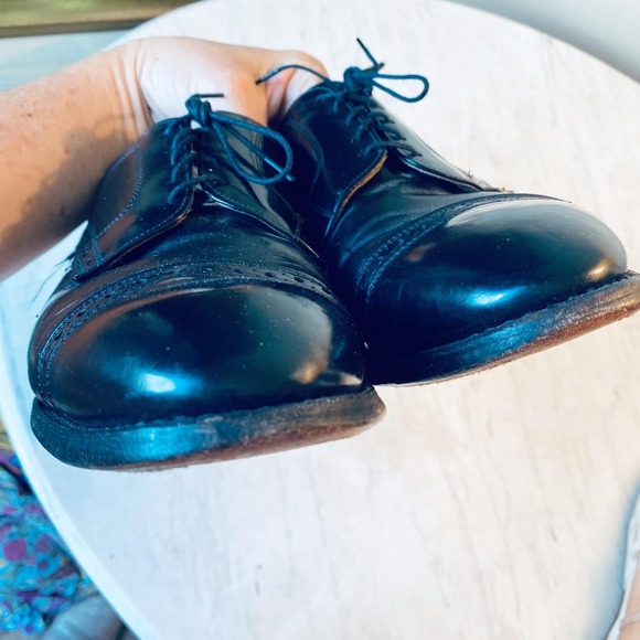 Johnston  Murphy Shoes Mens 10E Oxford Limited Leather Cap Toe Lace Up main image 4